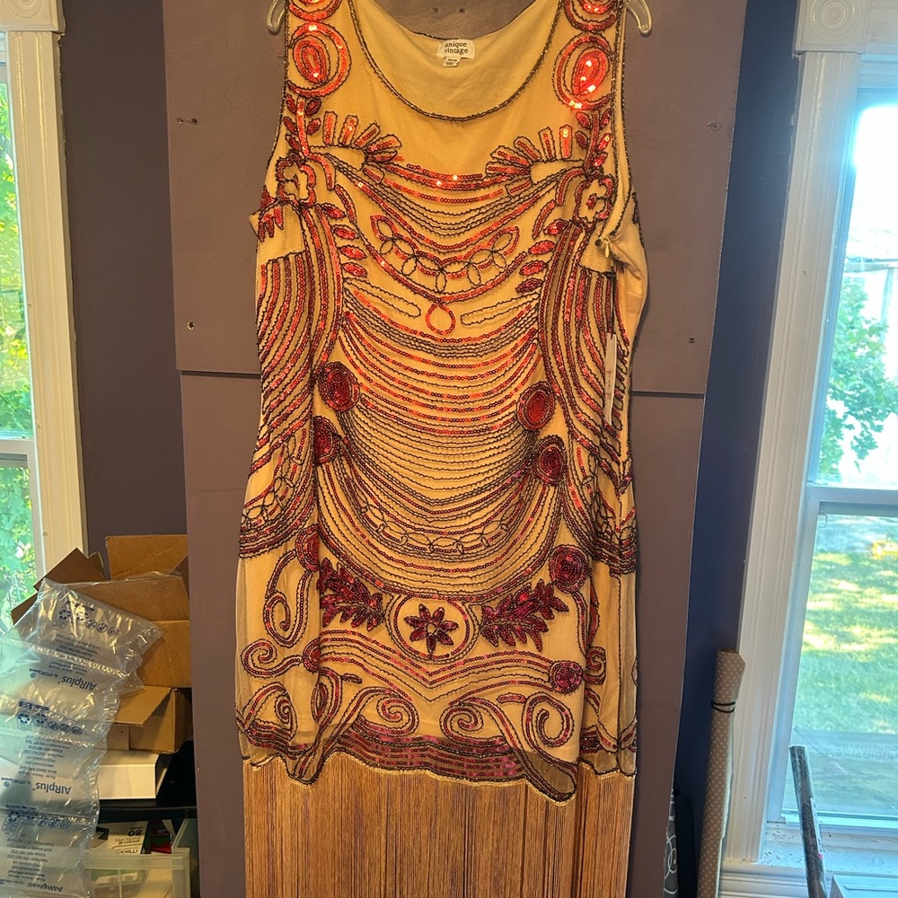 Unique vintage flapper 1920s dress Halloween costume size 3x new with tags